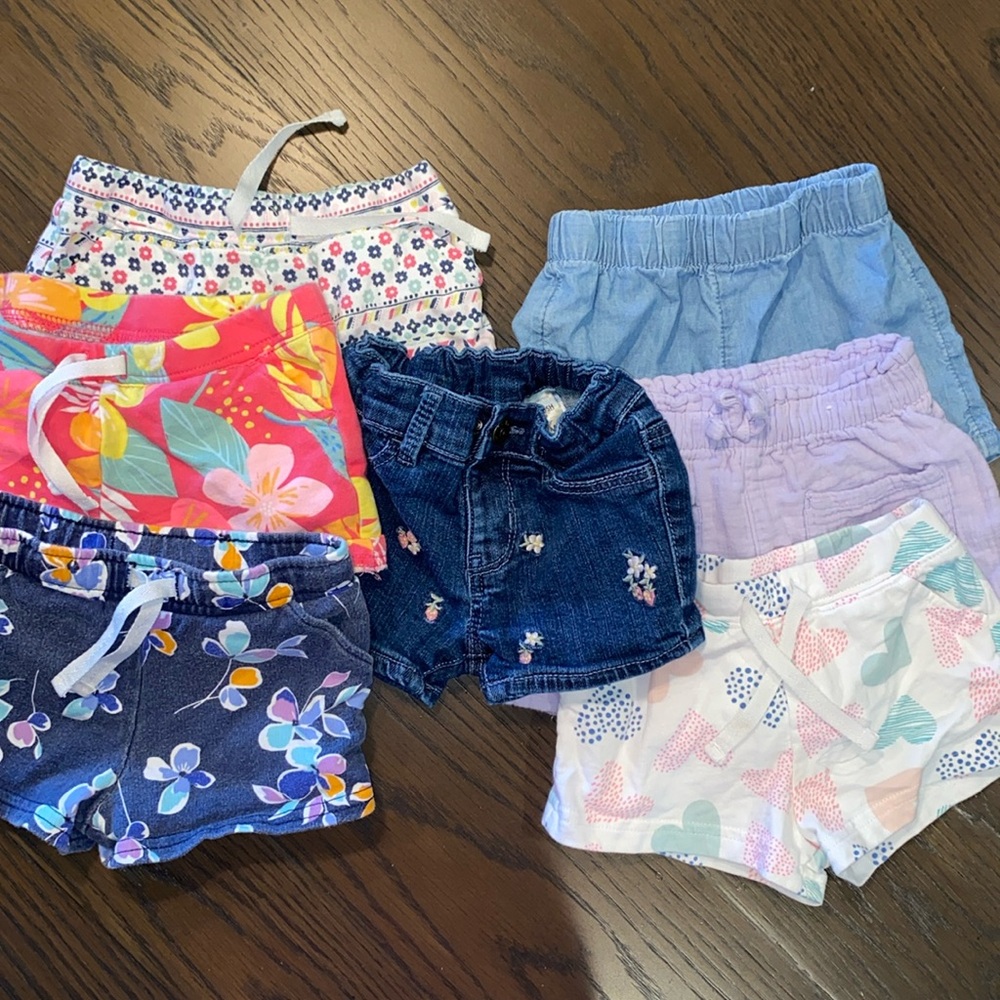 Baby/toddler girl shorts bundle
